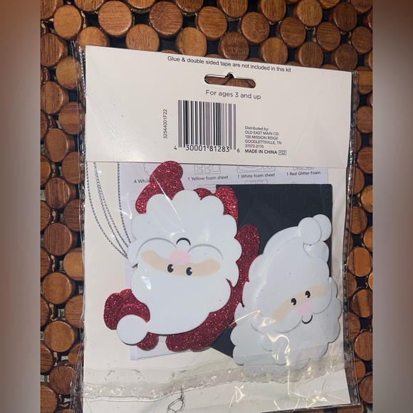 Holiday Style Santa foam ornament activity kit 2 piece bundle - Picture 3 of 3